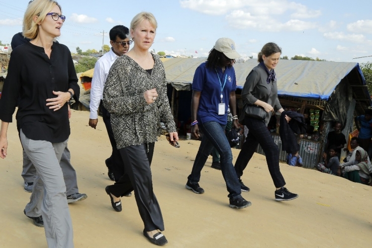 Almanya, İsveç Ve Japonya Dışişleri Bakanlarından Arakanlıların Kampına Ziyaret