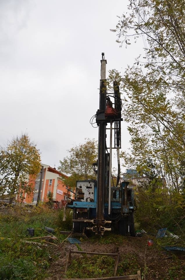 Su Depoları İçin Zemin Etüdü Yapılıyor