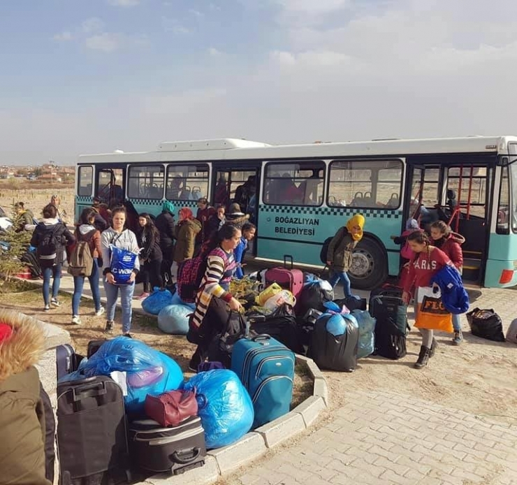 Boğazlıyan’da Okuyan Kız Öğrenciler Yurtlarına Kavuştular