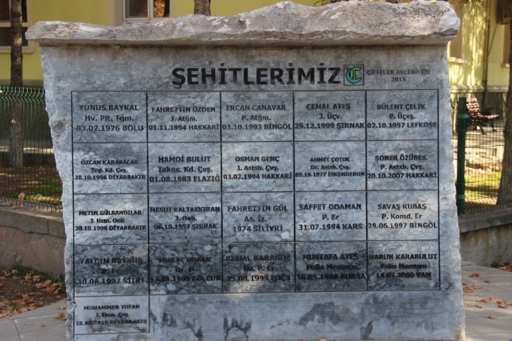 Cami Gölgesinde Şehitlik Anıtı