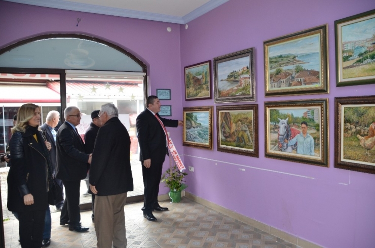 Başkan Tekin, Sergiyi Ziyaret Etti, Eşiyle Birlikte Gözleme Yaptı