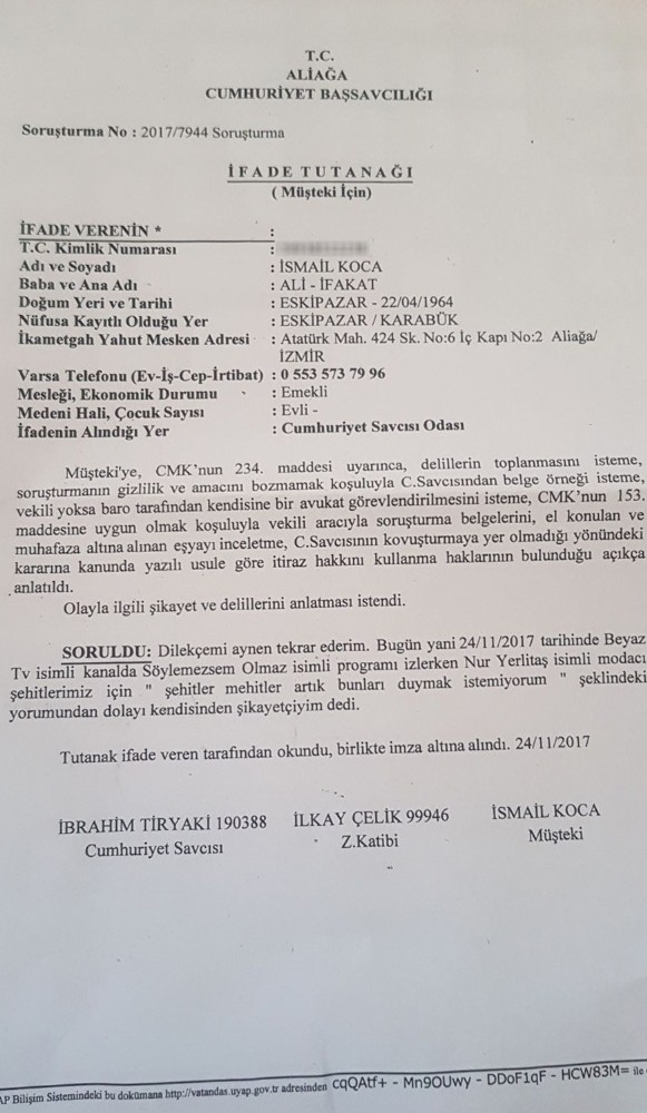 Modacı Nur Yerlitaş’a Suç Duyurusu