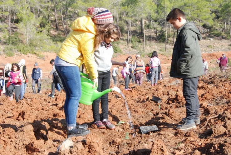1700 Öğretmen İçin 1700 Fidan Toprakla Buluştu