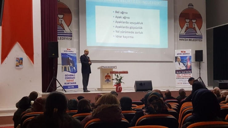 Kapalı Tam Endoskopik Bel Fıtığı Ameliyatı Havza’da Anlatıldı