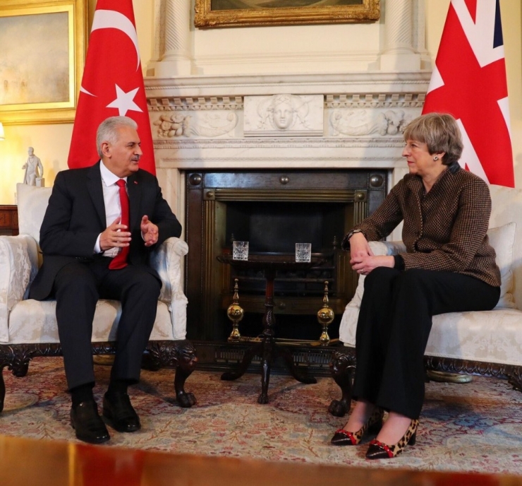 Başbakan Yıldırım, İngiltere Başbakanı May İle Görüştü