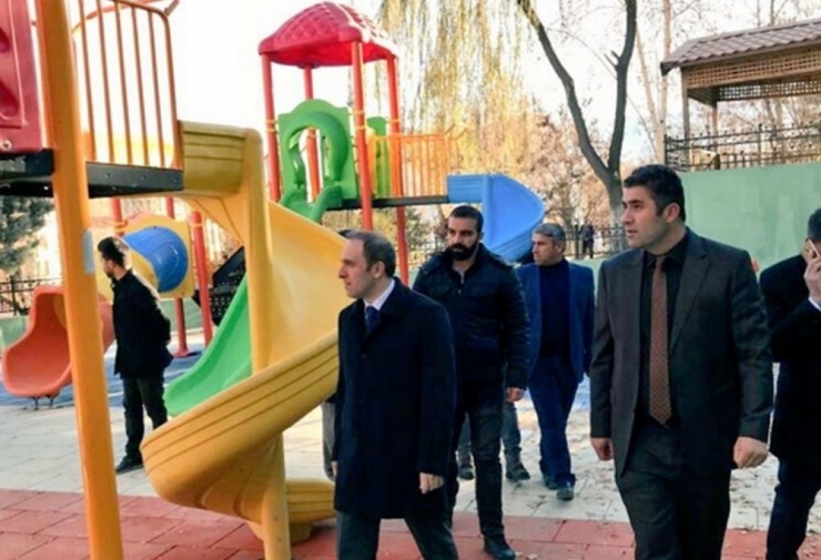 Hakkari’de Park Yenileme Çalışması