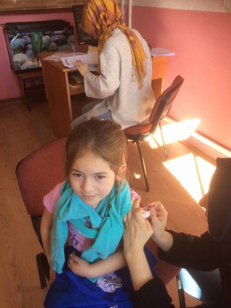 Pazarlar’da Öğrencilere Aşı