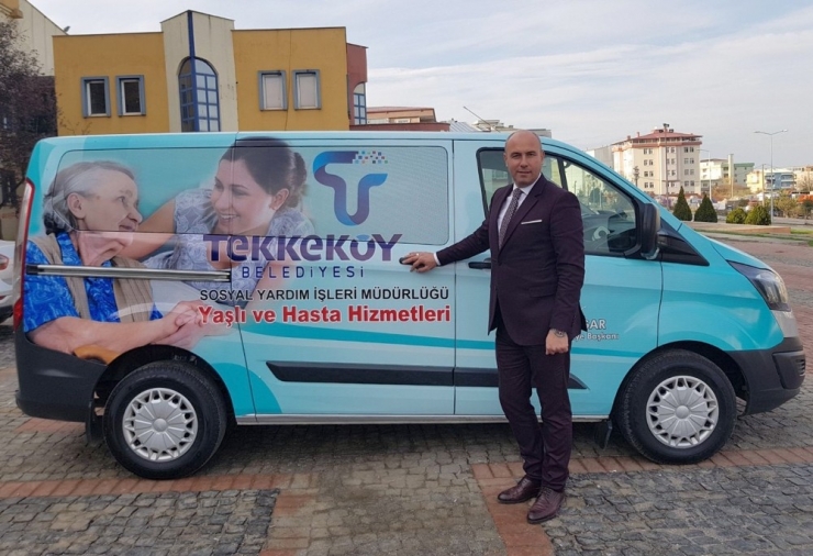 Tekkeköy Belediyesi Yaşlı Ve Hasta Hizmetleri Aracı Göreve Başladı