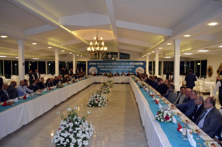 Vali Köşger, İnşaat Ve Turizm Sektörü Temsilcileriyle Bir Araya Geldi