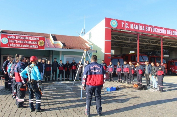 İtfaiye Personeline Yüksekte Çalışma Eğitimi