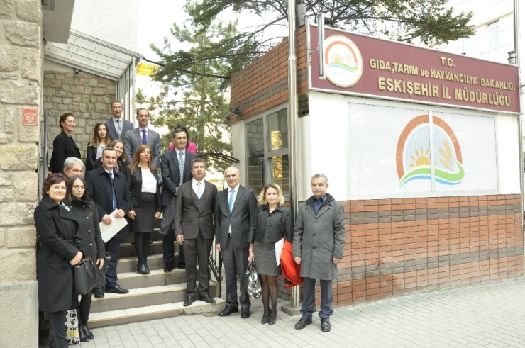 Ab Bakanlığı Müsteşar Yardımcısı Yücel, İl Gıda, Tarım Ve Hayvancılık Müdürlüğü’nü Ziyaret Etti