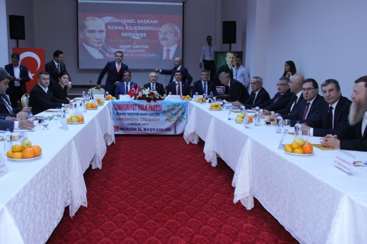 Kemal Kılıçdaroğlu, Narenciye Üreticilerinin Sorunlarını Dinledi