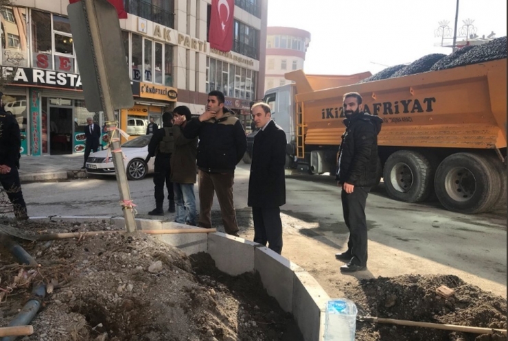 Başkan Epcim Kent Merkezindeki Çalışmaları Denetledi