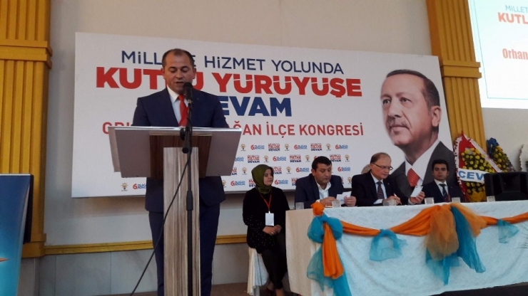 Orhaneli Ak Parti İlçe Başkanı Aykurt Güven Tazeledi