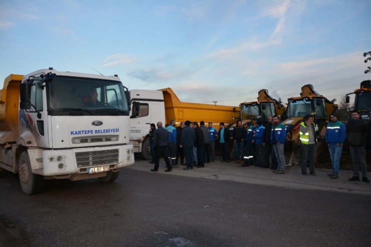 Kartepe Belediyesi Karla Mücadeleye Hazır