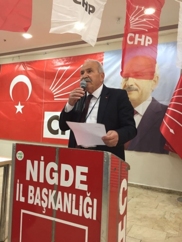 Chp Merkez İlçe Başkanı Kamil Davarcı, Yeniden Seçildi