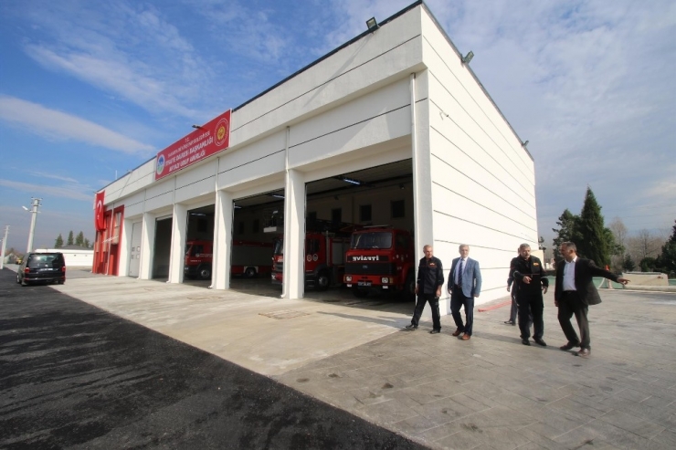 Başkan Akcan’dan Yeni İtfaiye Binasına Ziyaret Etti