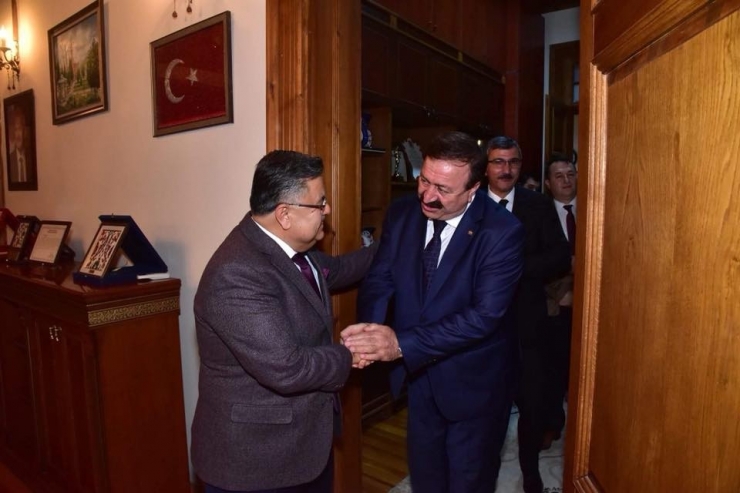 Bem Bir- Sen Genel Başkan Yardımcısı Sevinç’ten Başkan Yağcı’ya Ziyaret