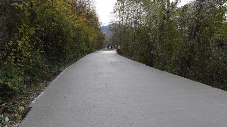 Doğantepe’de Bin 100 Metrelik Beton Yol