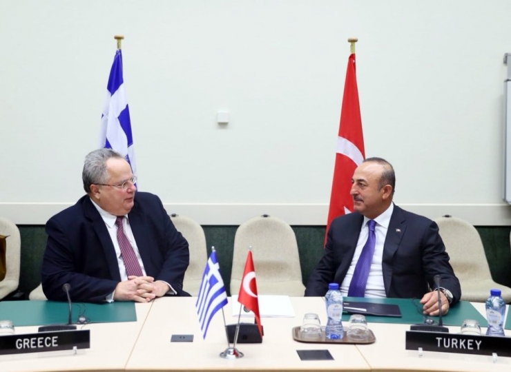 Dışişleri Bakanı Çavuşoğlu, Yunan Mevkidaşı Kotzias İle Görüştü
