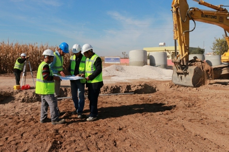 Suruç’ta Yağmur Suyu Drenaj Çalışmaları Devam Ediyor