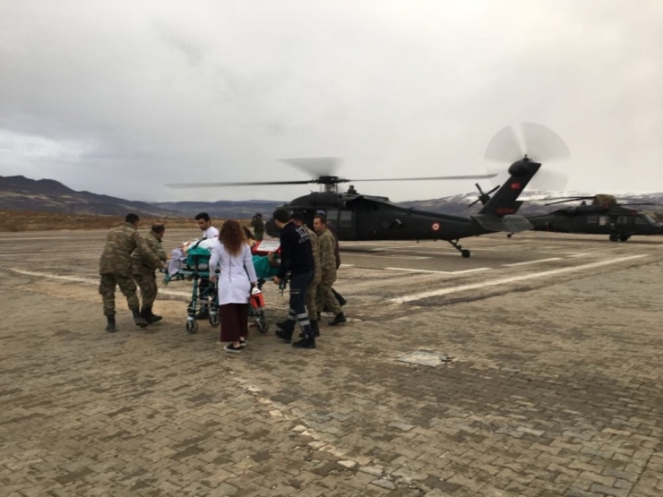 Tunceli’de Hasta İçin Askeri Helikopter Tahsis Edildi