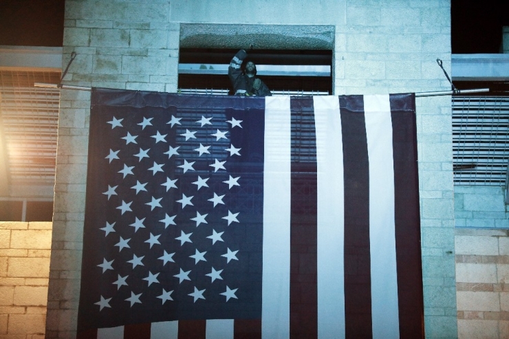 Kudüs Belediye Binasına Abd Bayrağı Asıldı