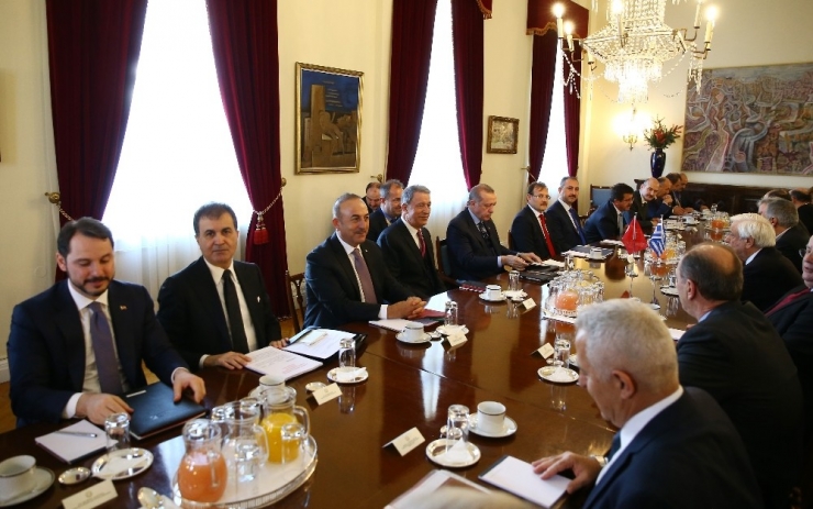 Cumhurbaşkanı Erdoğan, Atina’da Heyetler Arası Görüşme Gerçekleştirdi