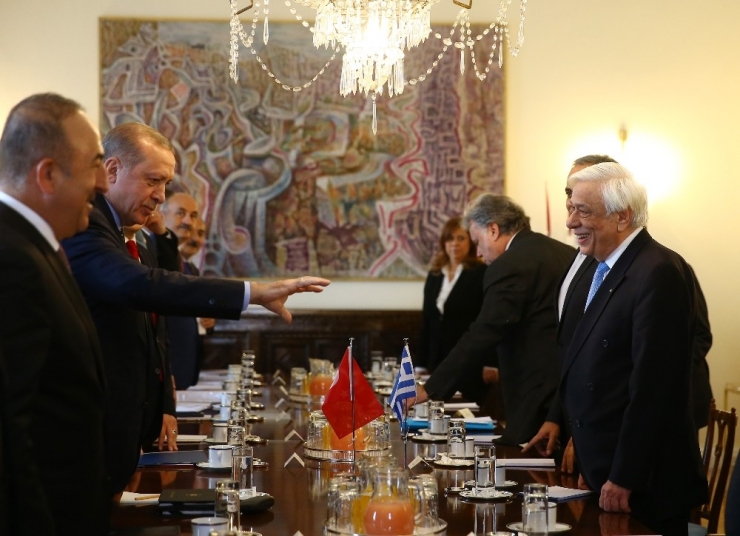 Cumhurbaşkanı Erdoğan, Atina’da Heyetler Arası Görüşme Gerçekleştirdi