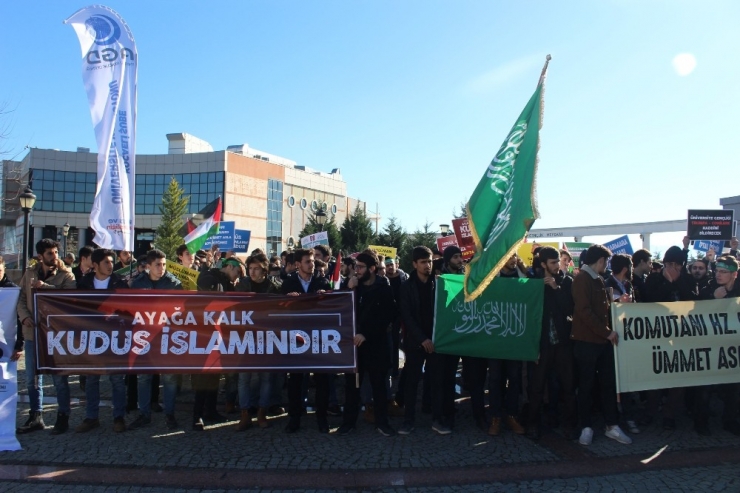 Koü Öğrencilerinden Abd Başkanı Trump’ın Kudüs Açıklamasına Tepki