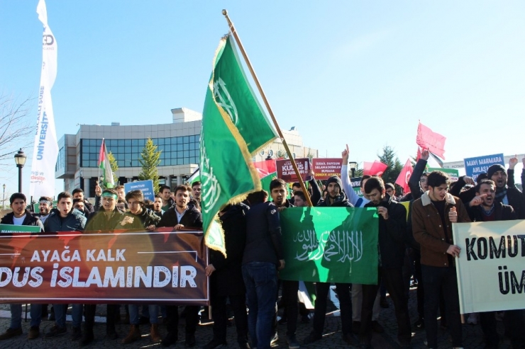 Koü Öğrencilerinden Abd Başkanı Trump’ın Kudüs Açıklamasına Tepki