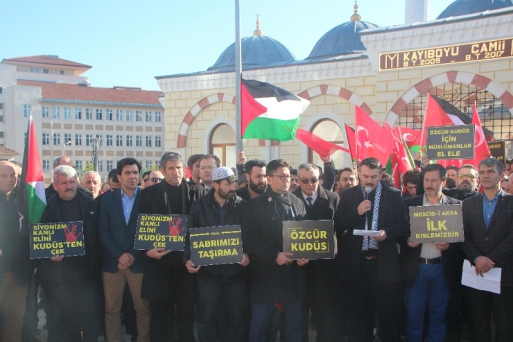 Bilecik’te İsrail Ve Abd Başkanı Trump’a Tepkiler Büyüyor