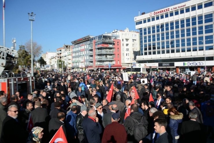 Uşak’ta Kudüs Protestosu