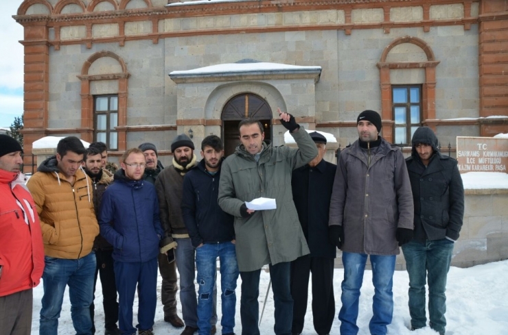 Sarıkamış’ta, Abd’nin Kudüs’ü İsrail’in Başkent Olarak Tanımasına Tepki