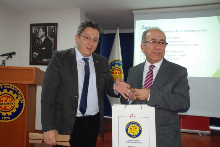 Kdz. Ereğli Tso’da “Şirketleşme Ve Kurumsallaşma” Konulu Konferans