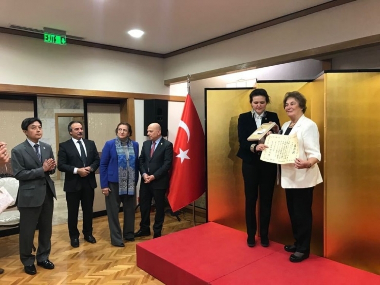 Rektör Bağlı, Japonya Büyük Elçiliği Ödül Törenine Katıldı