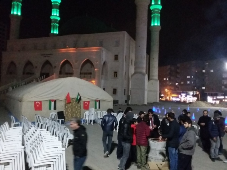 Mardin Kudüs İçin Nöbete Başladı