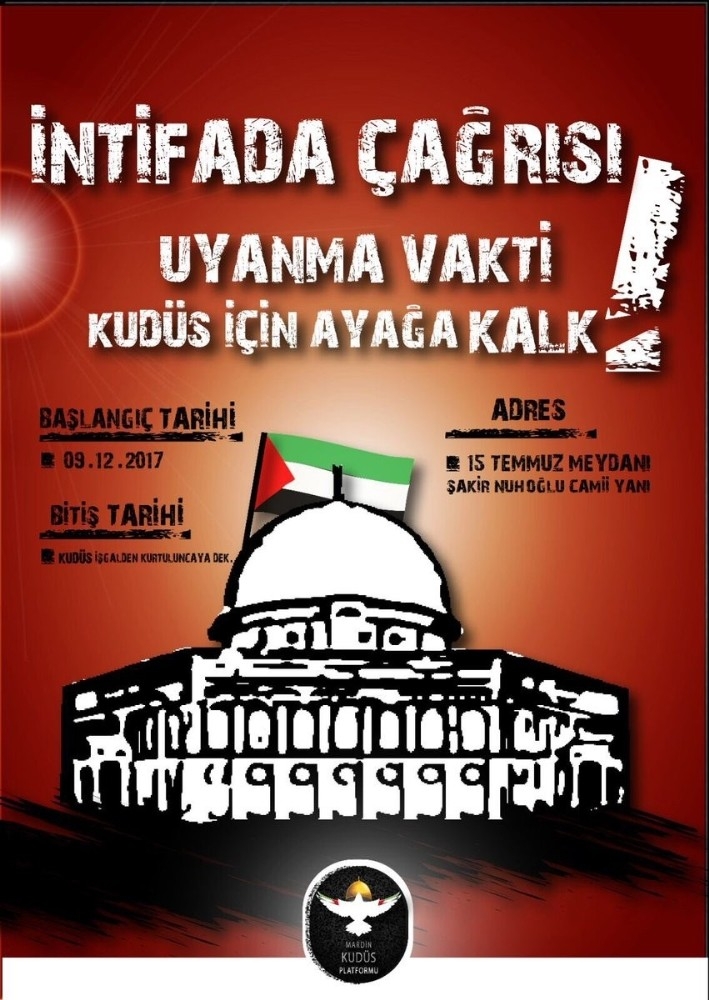 Mardin Kudüs İçin Nöbete Başladı