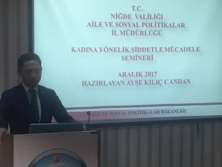 Altunhisar’da Kadına Yönelik Şiddetle Mücadele Semineri Verildi