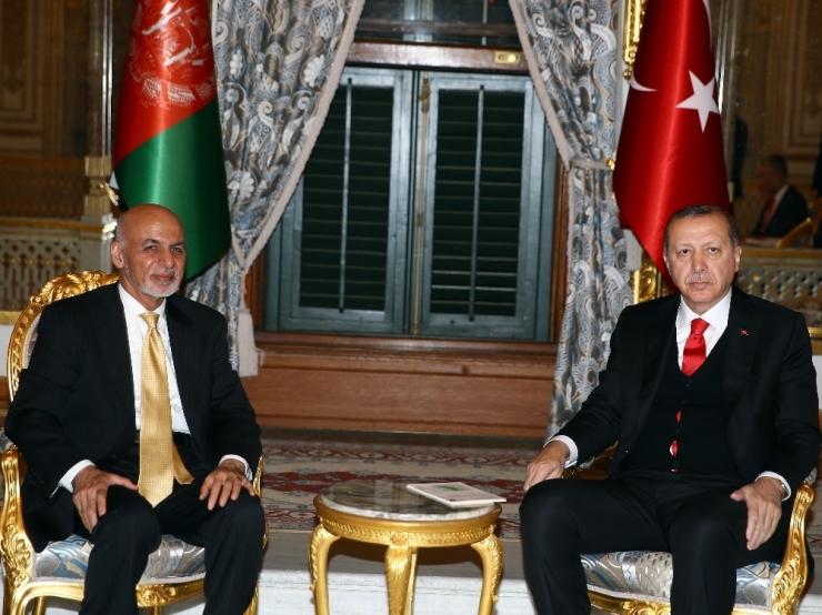 Cumhurbaşkanı Erdoğan, Afganistan Cumhurbaşkanı Gani İle Bir Araya Geldi