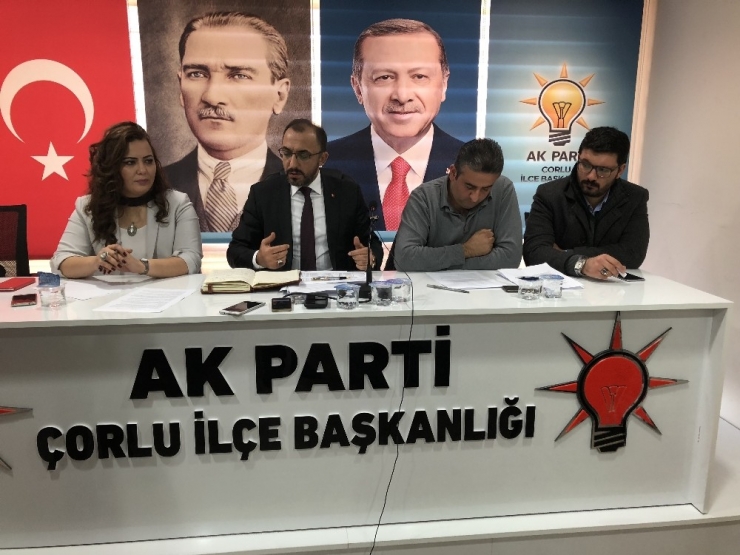 Ak Parti Çorlu İlçe Başkanı Av. Kerim Atalay’dan Çorlu Belediyesi’ne Eleştiri