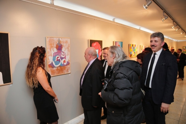 Sanata Gönül Veren Öğretmenlerden Resim Sergisi