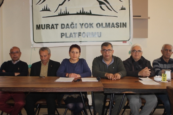 Murat Dağı Platformu; “Suyumuza Ve Toprağımıza Sahip Çıkıyoruz”