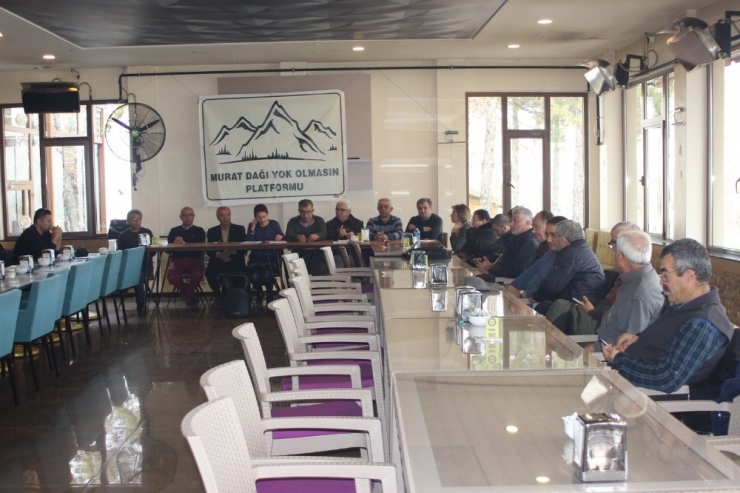 Murat Dağı Platformu; “Suyumuza Ve Toprağımıza Sahip Çıkıyoruz”