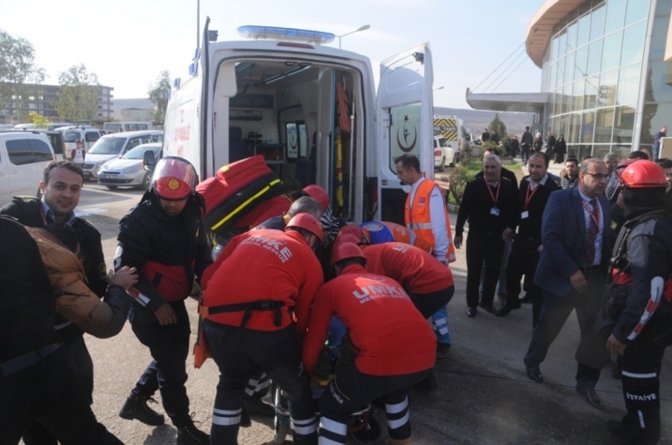 Cizre Devlet Hastanesinde Gerçeği Aratmayan Tatbikat