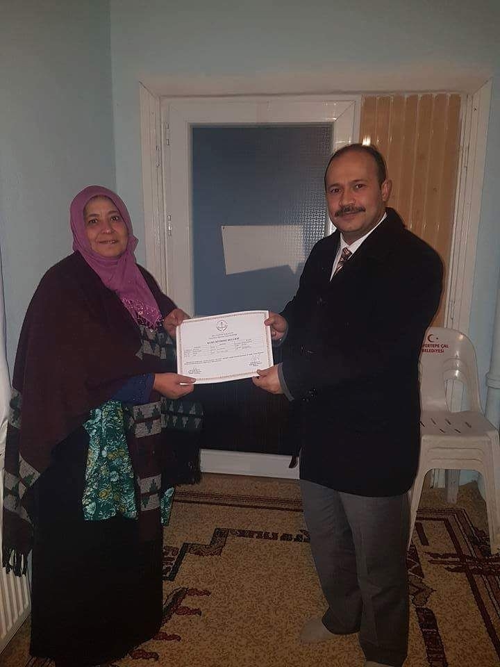 Kursiyerlere Belgeleri Verildi