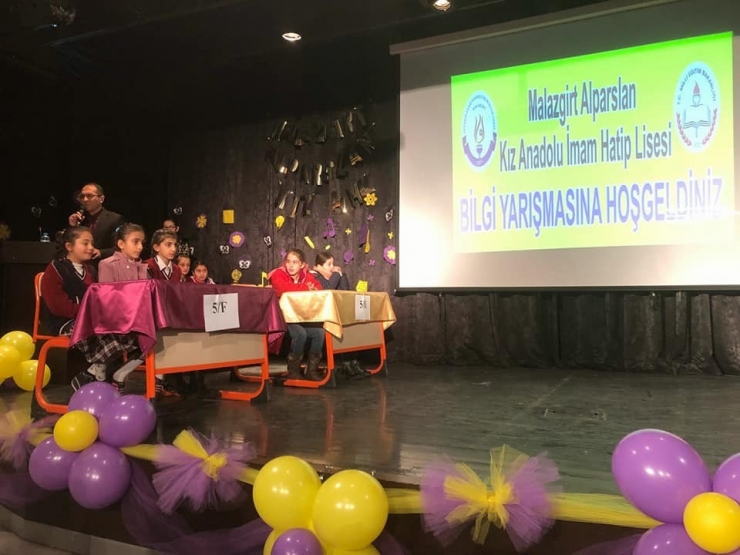 Malazgirt’te Öğrenciler Arası Bilgi Yarışması