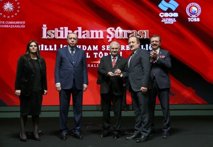 Bayburt’a Milli İstihdam Seferberliği Ödülü Verildi