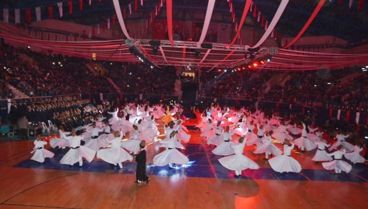 Mevlana’nın 744. Vuslat Yılında 200 Kişilik Sema Gösterisi