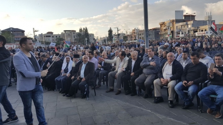 İsrali’in Sahnin Kentinde Trump Protesto Edildi